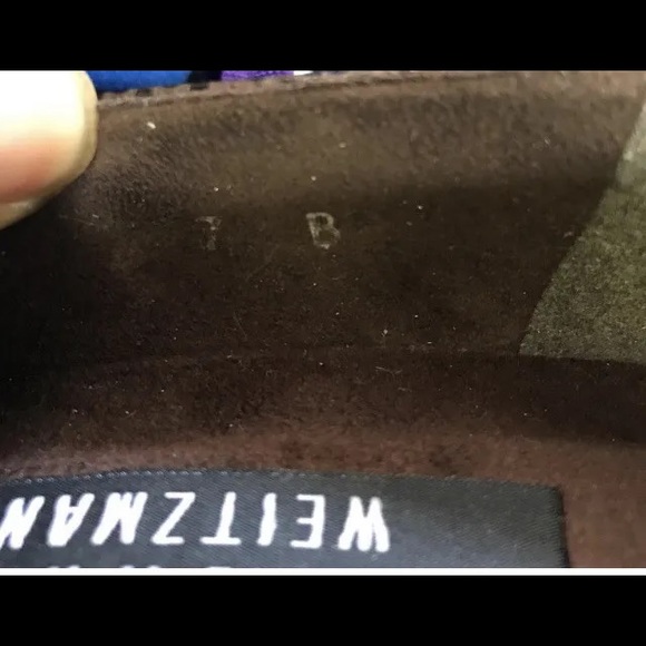 Stuart Weitzman Brown Python Embossed Snakeskin Pumps Square Toe 2.25in Size 7B - Picture 7 of 7